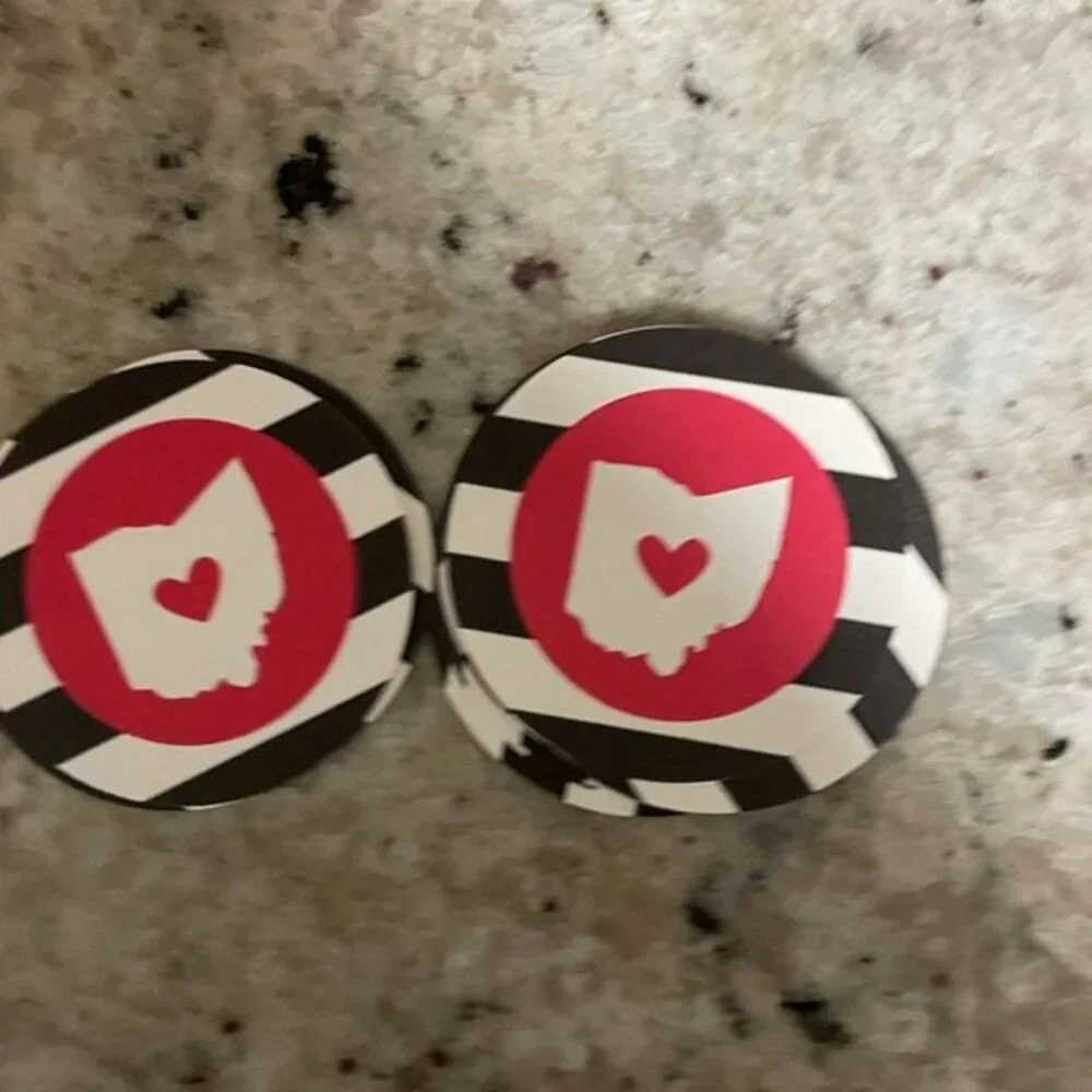 Ohio state paper coasters